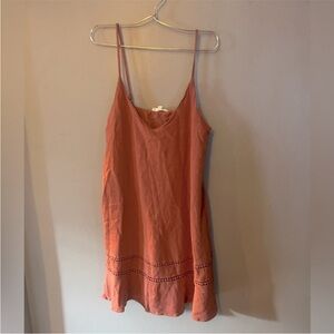 La Hearts Terracotta Mini Dress